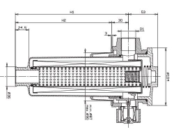 Фильтр сливной OMTP103F06N2 6 мкм, 3/4" BSP