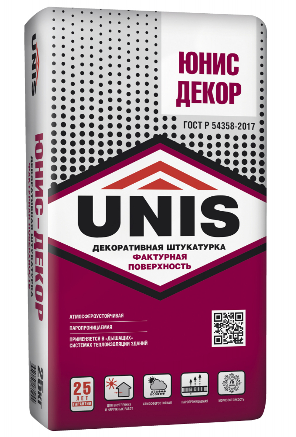 Штукатурка UNIS ЮНИС-ДЕКОР декоративная цементная  25 кг