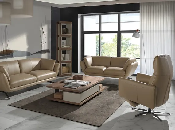 Стеллаж Angel Cerda Equilibrio, шпон ореха, жемчужно-серый