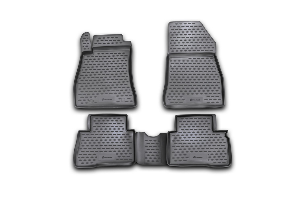 Коврики Standard, в салон NISSAN Juke, 2010-2014, 2014-  клипса R/N 4 шт. (полиуретан, чёрные) Element.CARNIS10044