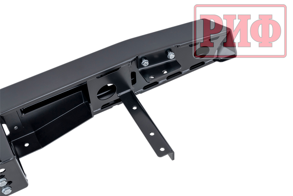 Бампер силовой задний УАЗ Хантер с площадкой под лебедку и фонарями, лифт 65 мм РИФ