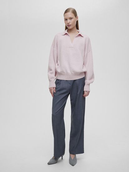 AIM свободного кроя, розовый. 50% шерсть мериноса.