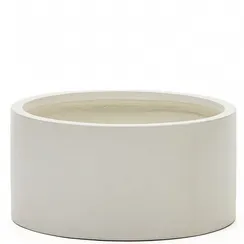 Кашпо Aiguablava, Ø62х30 см, белый цемент