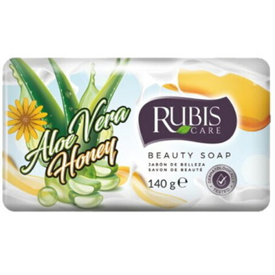 Мыло туалетное твердое RUBIS «Алое вера и мед» 140гр