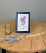 Фоторамка 10х15 см синяя, без фактуры, арт. 1015.752306