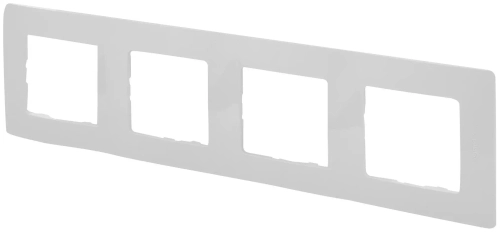 Etika Рамка 4 белая  672504