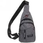 Сумка - мессенджер «Element - hit», цвет серый, два отделения, 30*17*5см