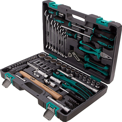 Набор инструментов 76 предметов 12-гранные головки STELS