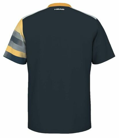 Футболка для мальчика теннисная Head Boys Vision Topspin T-Shirt - navy/print vision