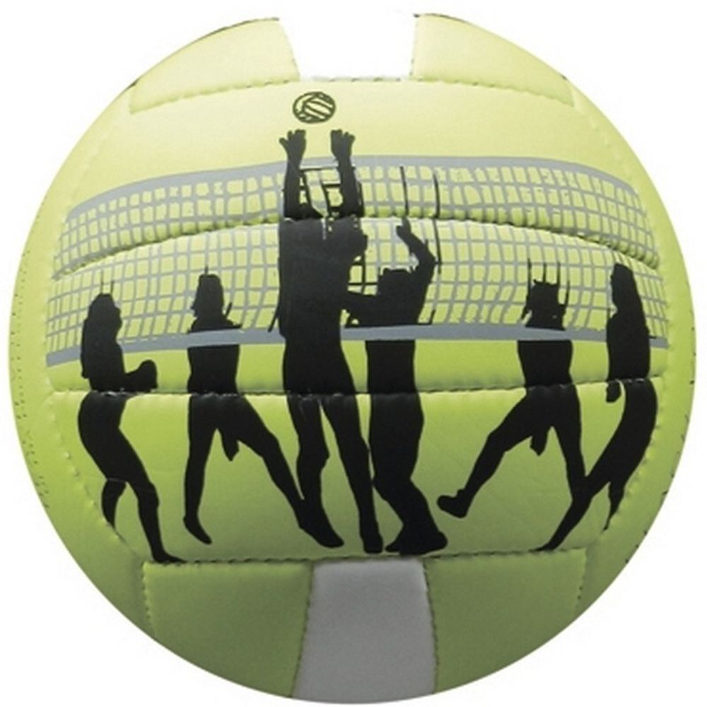 Мяч волейбольный Atemi BEACH PLAY, синтетическая кожа PVC foam, 18, желтый/белый