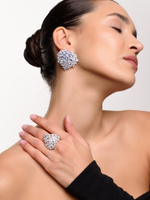 Серьги "Giant Glitter Hearts"