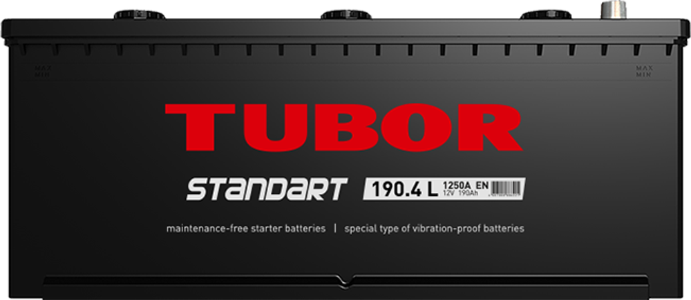 TUBOR Standart 6СТ-190 аккумулятор