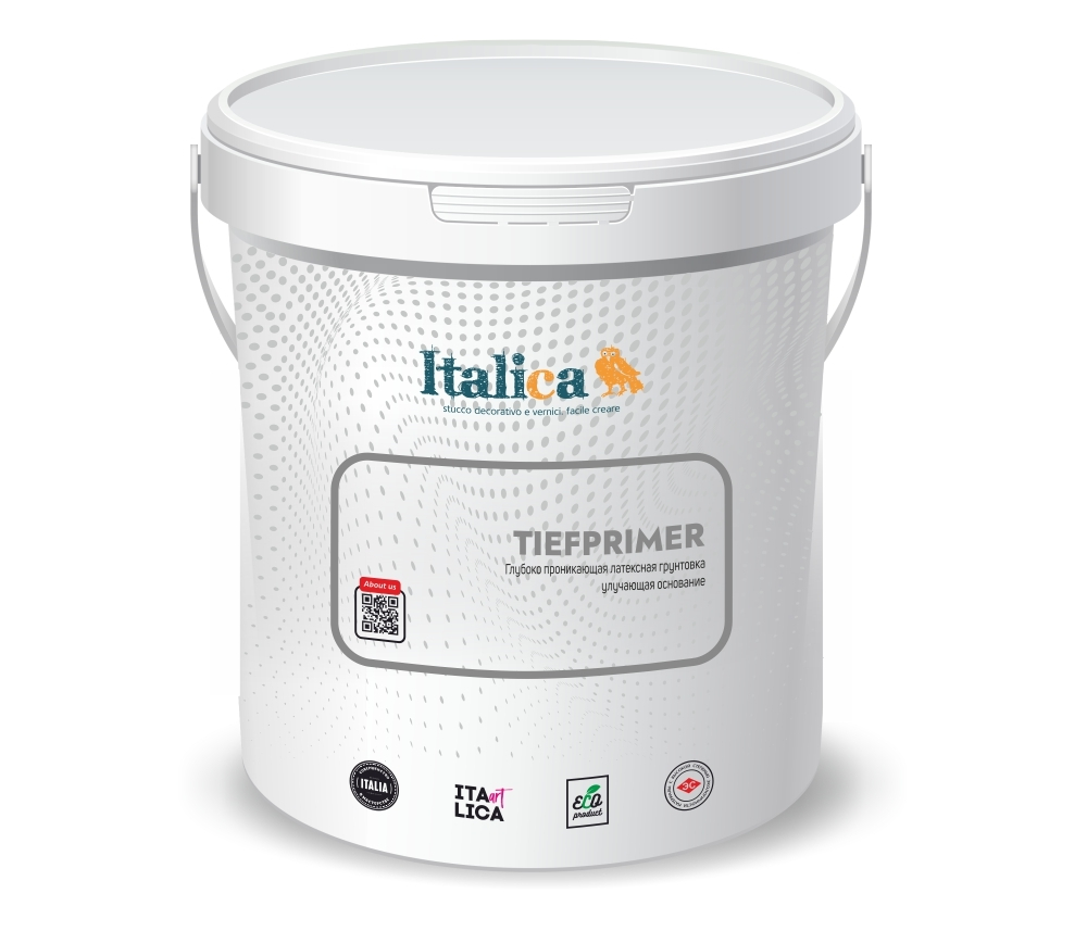 ITALICA TIEFPRIMER - глубоко проникающая латексная грунтовка для подготовки и укрепления оснований