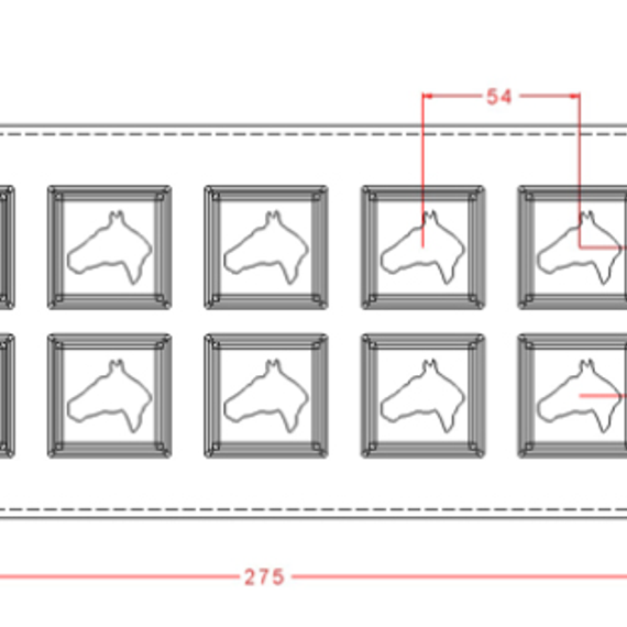 135 | Форма для шоколадных изделий &quot;Лошадь&quot; (275*135мм)