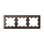 ATLASDESIGN AIR 3-постовая РАМКА, МОККО/дымчатый черный