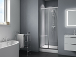Душевая дверь BelBagno Due 120 DUE-BF-1-120-C-Cr профиль Хром стекло прозрачное