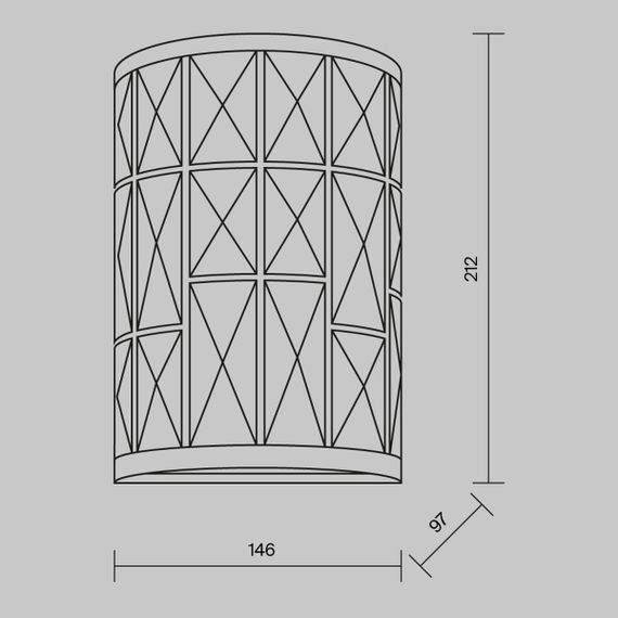 Настенный светильник Maytoni Gelid MOD184-WL-01-CH