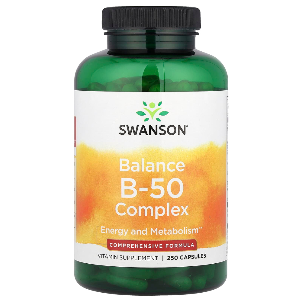 Swanson Vitamins, Balance B-50 Complex, 250 капсул