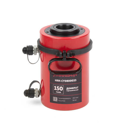 HRH-CY0800033 Гидравлический домкрат с полым штоком, двуполостной 150 тонн, 50 мм