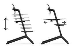 Стульчик для кормления Cybex Lemo 4 в 1 с мягкими чехлами Comfort Inlay Stunning Black/Stunning Black