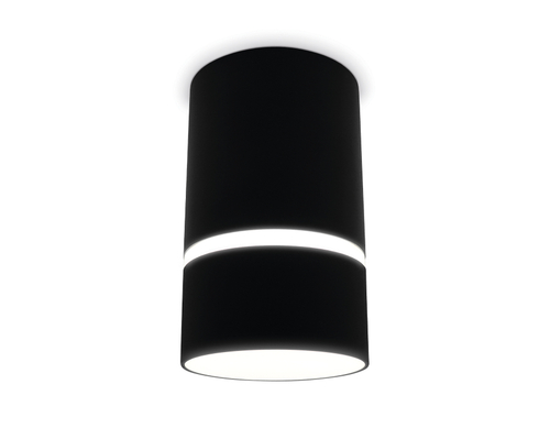 Накладной точечный светильник с акрилом TN3412 SBK черный песок GU5.3 D65*105