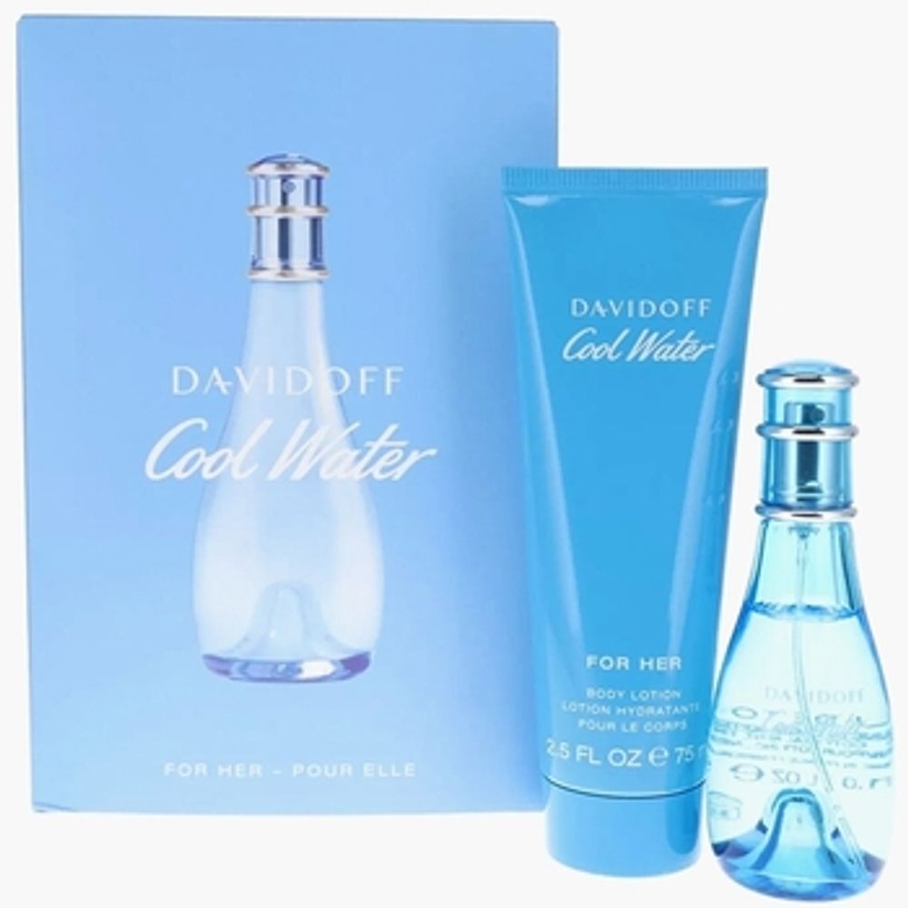 Davidoff Cool Water Woman SET EDT 30 ml + body lotion 75 ml 30ml