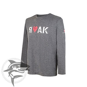 Футболка мужская с длинным рукавом, принт “I love АК”
