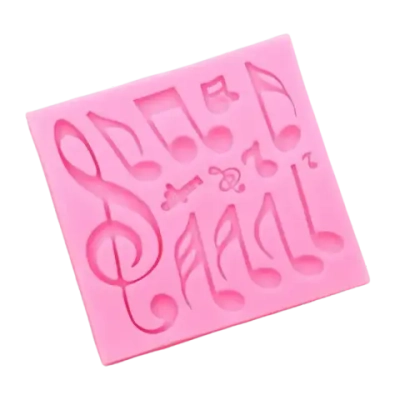 Молд «Ноты», 11,5х11 см, цвет МИКС