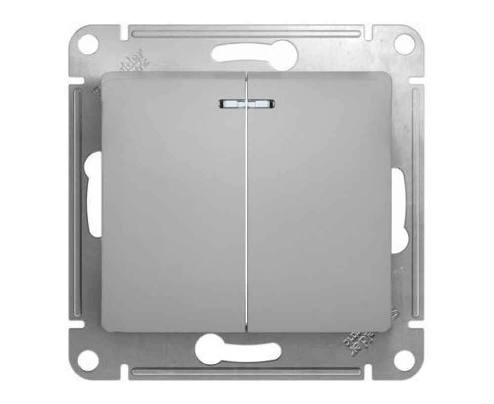 Двухклавишный выключатель Schneider Electric GLOSSA