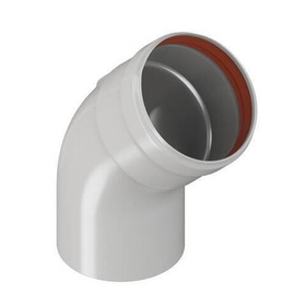 Отвод Rommer D80 мм, 45°, M/F (мама/папа)