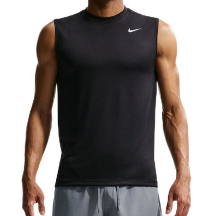 Теннисная футболка Nike Dri-Fit Legend Sleeveless - black/matte silver