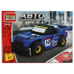 Конструктор пластмассовый 81эл. "Спорткар" 57030-KK (Город мастеров)