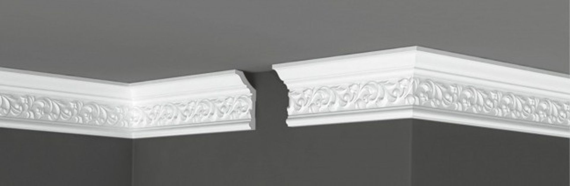 Плинтус потолочный Де-Багет Декор ДП 39/90
