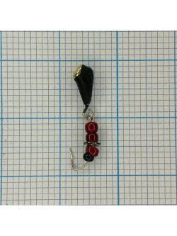 Мормышка вольфрамовая "Капля с подвесным крючком"