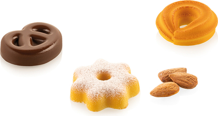 Форма для запекания Silikomart Danish Cookies, круглая, силикон, 4,7 см