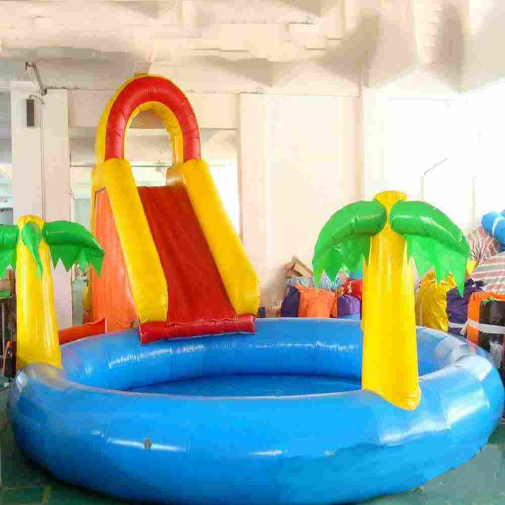 Надувной аквапарк на суше с бассейном «Мираж», 7*3*3 м