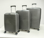 Большой чемодан  Mironpan Model 84, Серый, c расширителем, XL