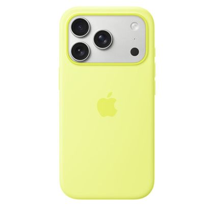 Apple Silicone Case with MagSafe iPhone 17 Pro Neon Yellow