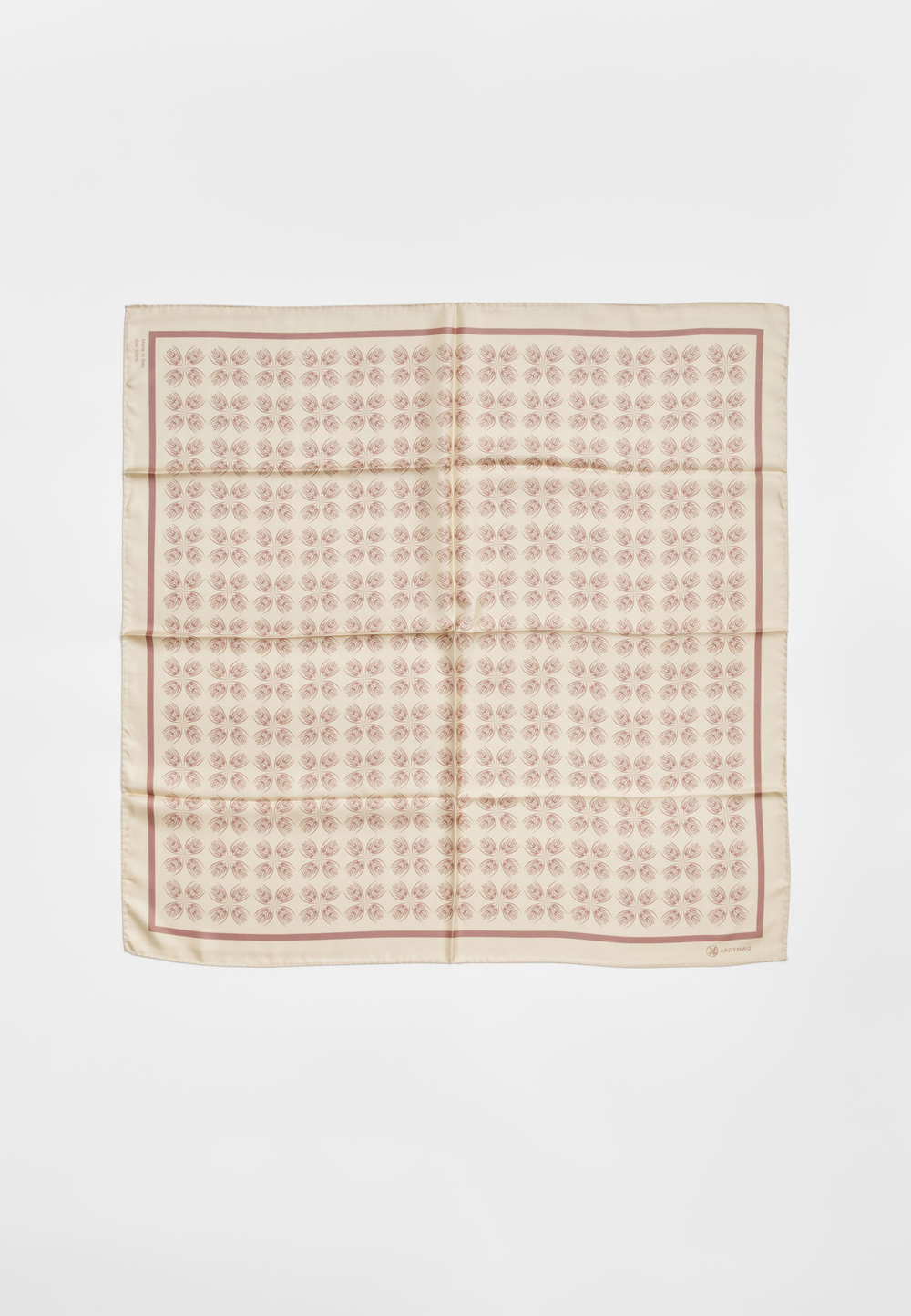 Шелковый платок Qarlygash&Qyzgaldaq CREAMY 90х90