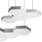 750222 Люстра подвесная FAVO LED-60W 2880LM Серебро 3000K