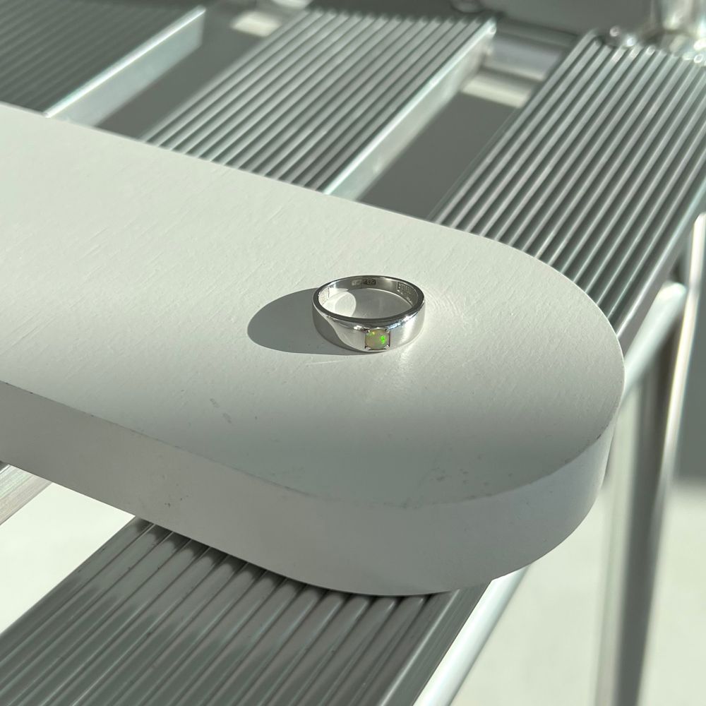 Кольцо Crystal Round с опалом