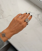 Браслет снежинка silver