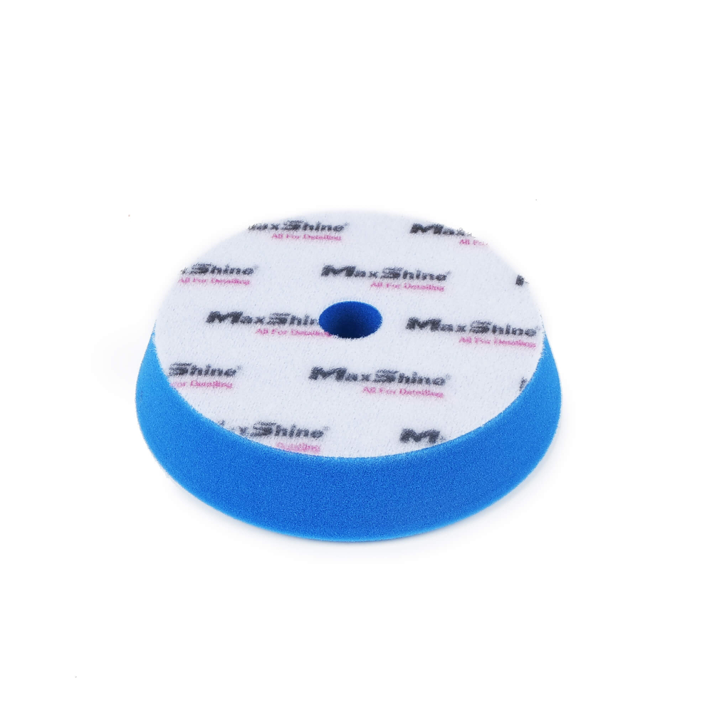 MaxShine High pro Поролоновый полировальный круг 130-155*30 мм, средний полутвердый, синий