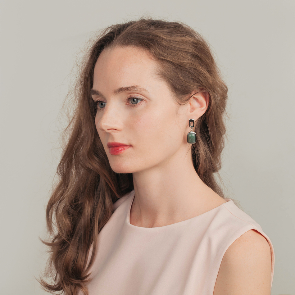 Серьги Possebon Q.Verde A0360.17 S