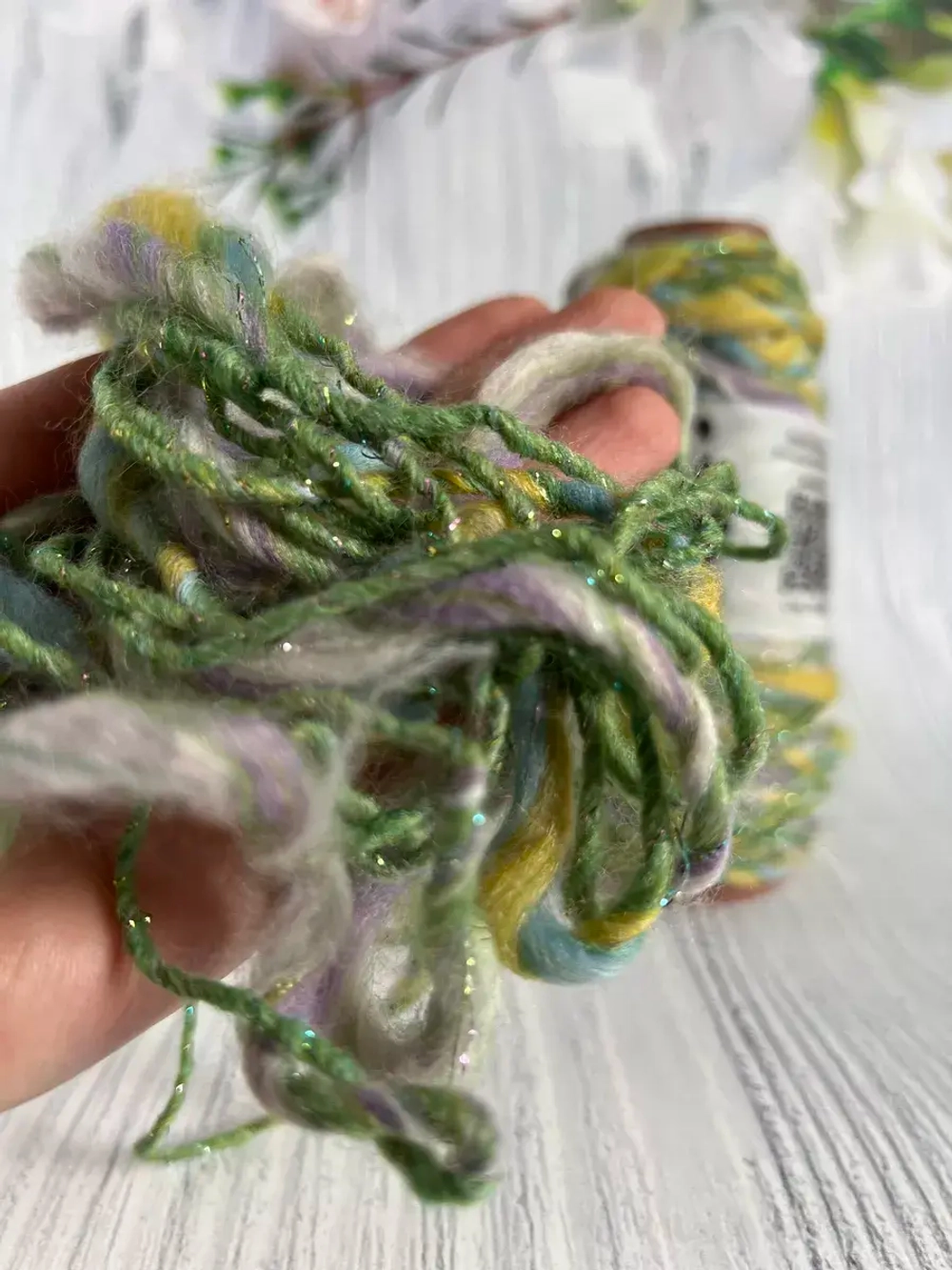 Трикотажная пряжа для вязания MORELINO толстая шишибрики