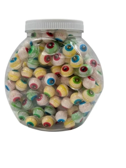 Мармелад жевательный глаза , с фруктово начинкой 100шт