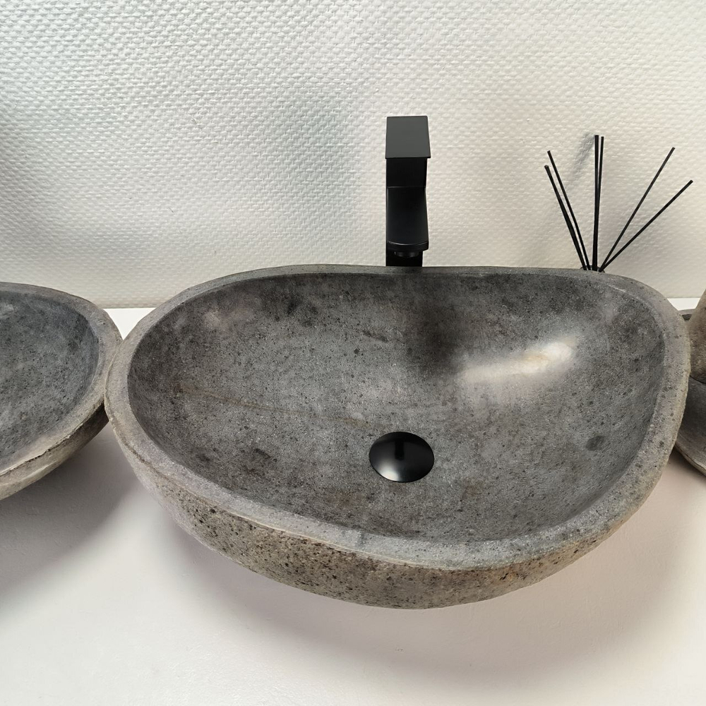 Раковина из речного камня ПАРА! RS-63842 54*38*15 2шт 0127