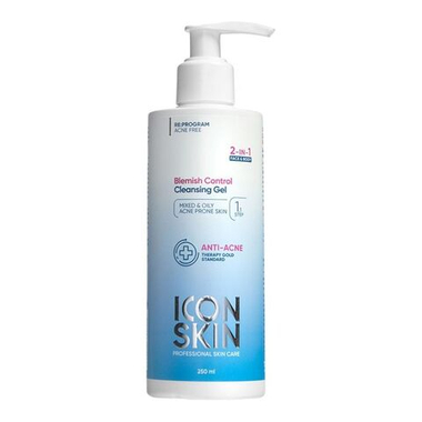 Очищающий гель для лица и тела ICON SKIN RE:PROGRAM ACNE FREE Blemish control 2 in 1 Cleansing gel