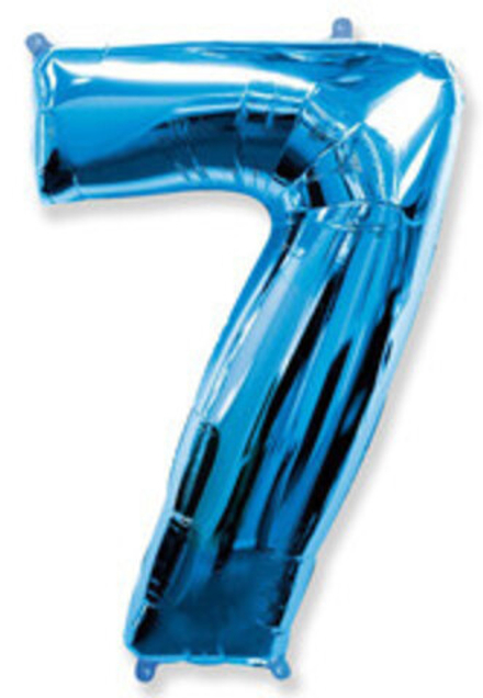 Ф ЦИФРА 7  40" Blue Синий