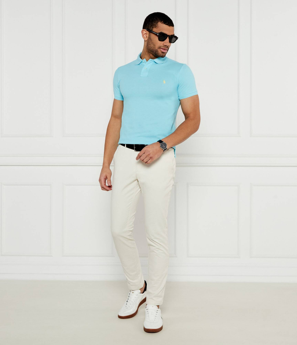 Поло Basic Mesh POLO RALPH LAUREN - голубой(710536856)